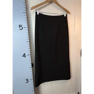 Briggs New York Black Lined Gothic Maxi Skirt Women's 8 Business Casual